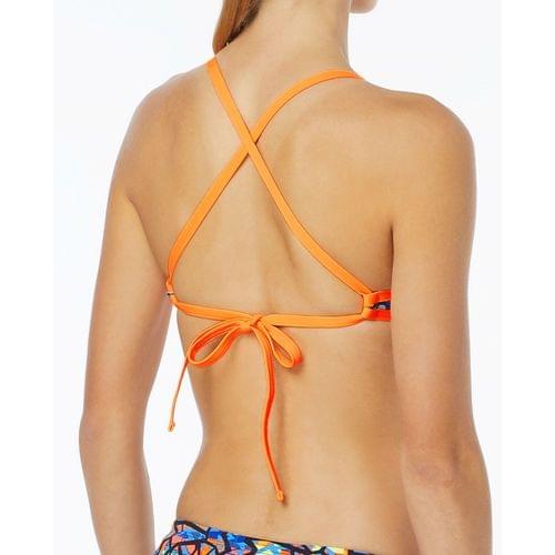 TYR Women's Solid Pacific Tieback Bikini Top at